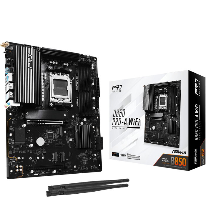 ASRock B850 PRO-A WIFI DDR5 PCIe 5.0 Socket AM5
